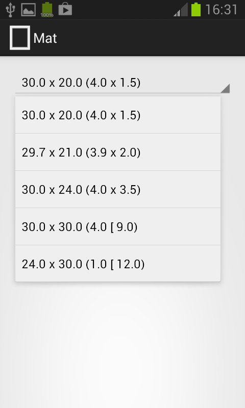 The tool shows the different measurements needed for cutting.