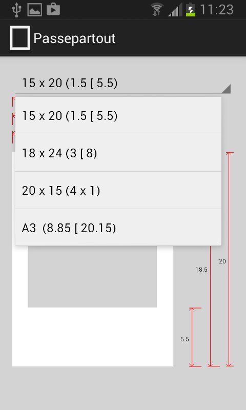Result screen on a phone.