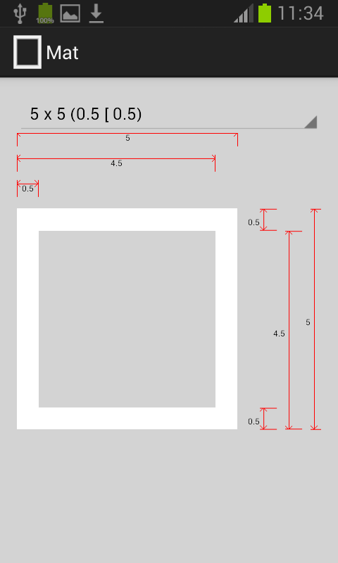 Result screen on a phone.