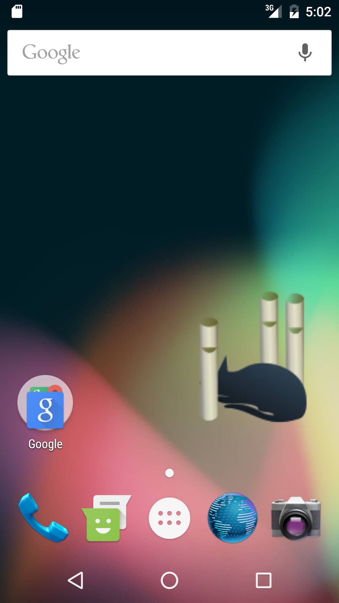Having clicked widget to switch whistle off
